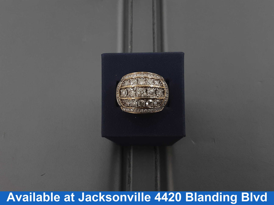 Men's Ring - Yellow Gold 10k (.417) 12.8 grams Size 10