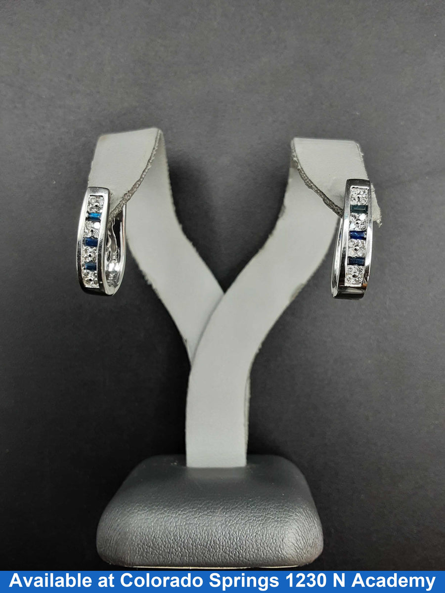 Earrings - White Gold 14k (.585) 6.2 grams