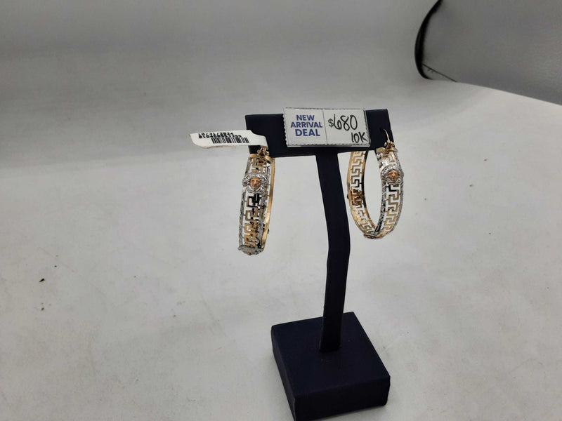 Hoop Earrings Yellow Gold 10k (.417) 14.3 grams