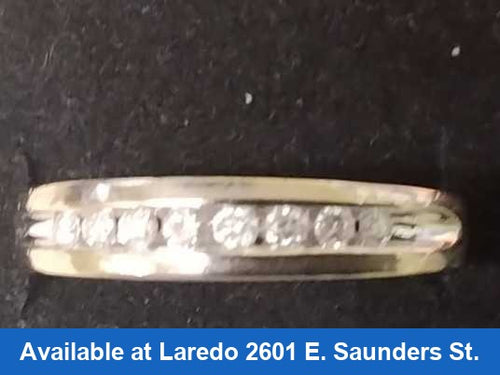 Ring - Wedding Band - White Gold 10k (.417) 5 grams Size 9