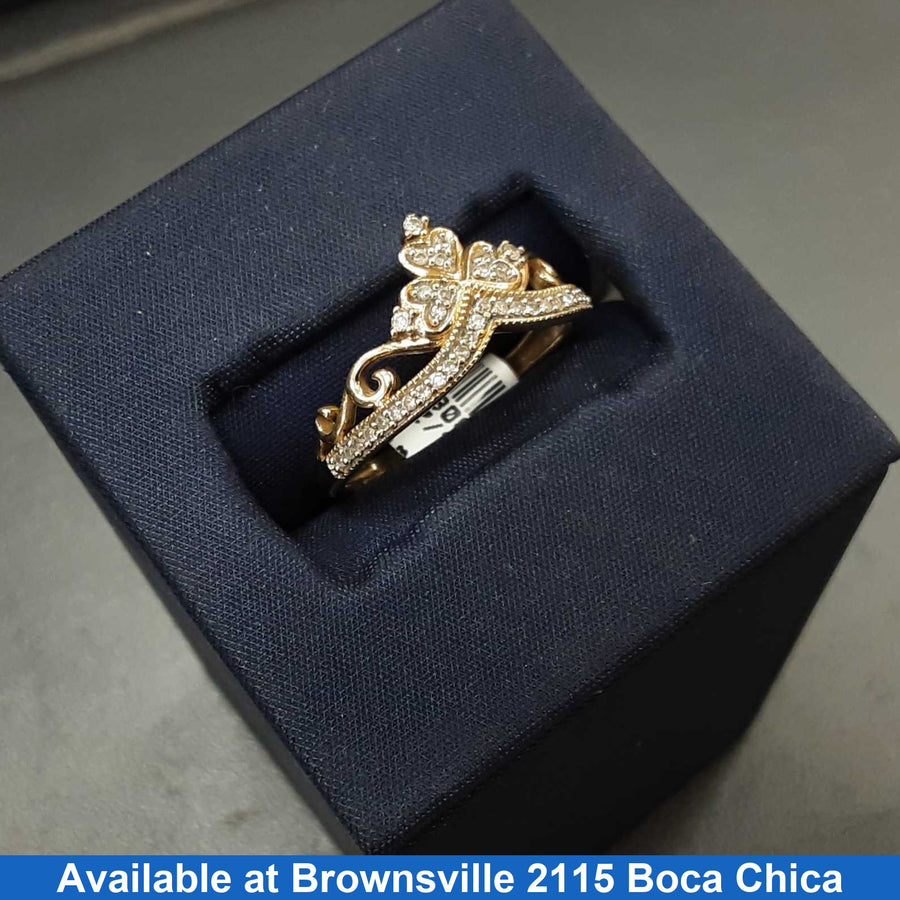 Women's Ring - Yellow Gold 10k (.417) 1.9 grams Size 6