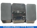 Onn 100008722 Black Bookshelf Stereo with Speaker