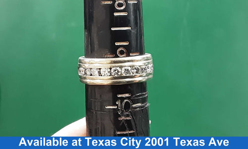 Ring - Wedding Band - White Gold 14k (.585) 11.6 grams Size 9.5