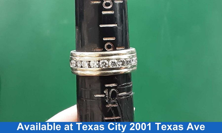 Ring - Wedding Band - White Gold 14k (.585) 11.6 grams Size 9.5