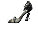 Ysl Opyum Patent Leather Sandals Black