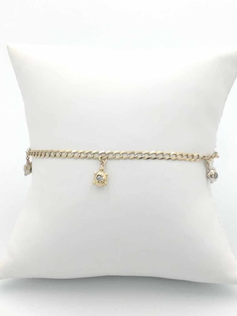 Cuban Link Bracelet - Yellow Gold 14k (.585) 7 grams 10 inch