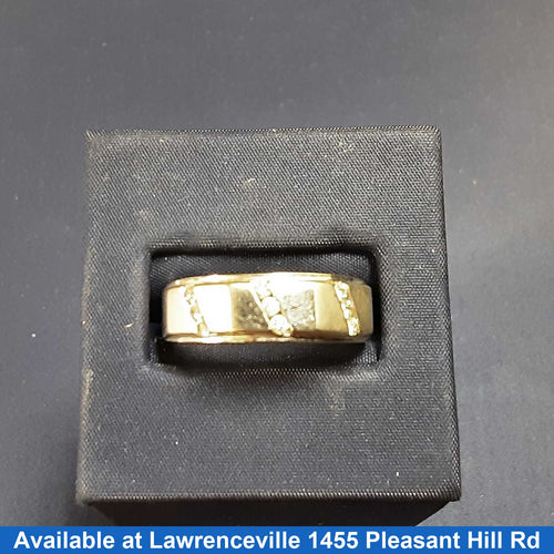 Ring - Wedding Band - White Gold 14k (.585) 6.3 grams Size 12