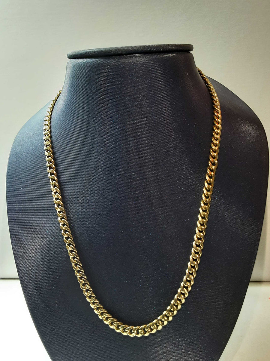Cuban Link Chain - Yellow Gold 10k (.417) 10.9 grams 22 inch