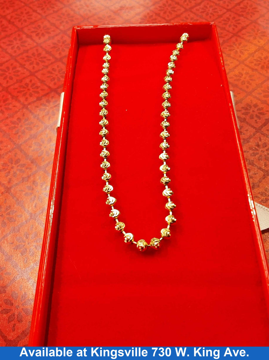 Bead Chain - Yellow Gold 10k (.417) 13.4 grams 25 inch