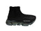 Balenciaga Speed Lt Logo-print Stretch-knit High-top Sneakers Black Shoes