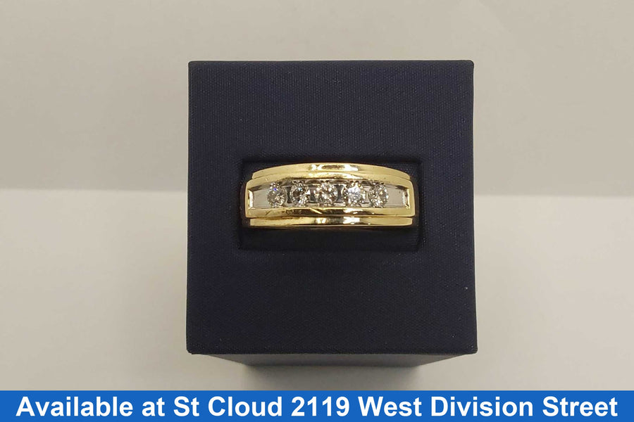 Ring - Wedding Band - Yellow Gold 10k (.417) 7.4 grams Size 10.5