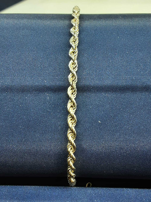 Rope Bracelet - Yellow Gold 10k (.417) 1.6 grams 7 inch