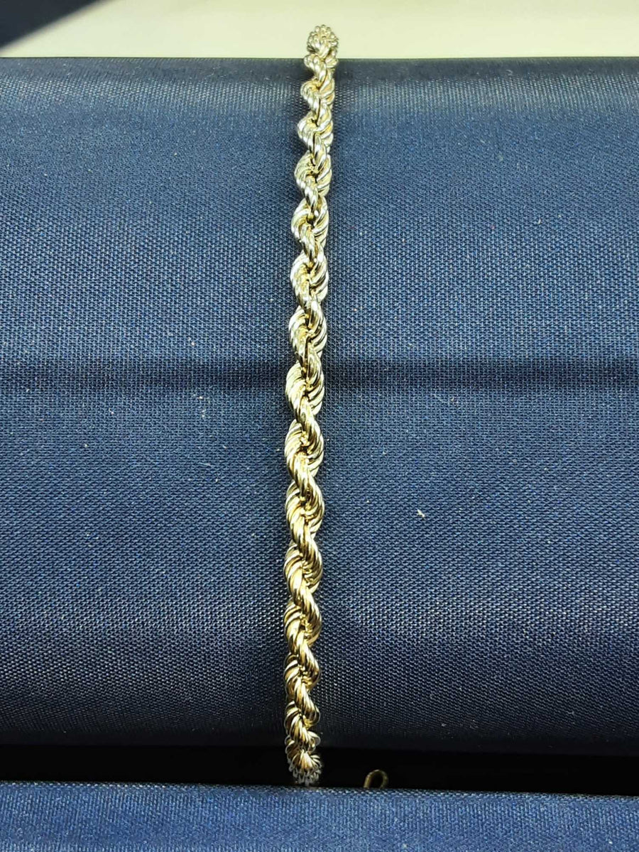 Rope Bracelet - Yellow Gold 10k (.417) 1.6 grams 7 inch