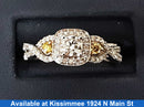 Ring - Engagement Set - White Gold 10k (.417) 3.2 grams Size 6