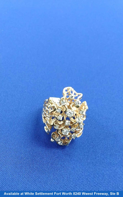 Women's Ring - Yellow Gold 14k (.585) 11.8 grams Size 7