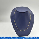 Figaro Chain - Yellow Gold 14k (.585) 3.1 grams 17 inch
