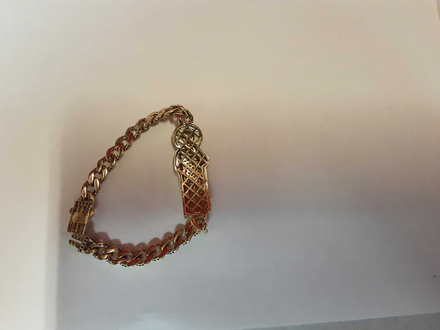 ID Bracelet - Yellow Gold 14k (.585) 13.5 grams 7 inch