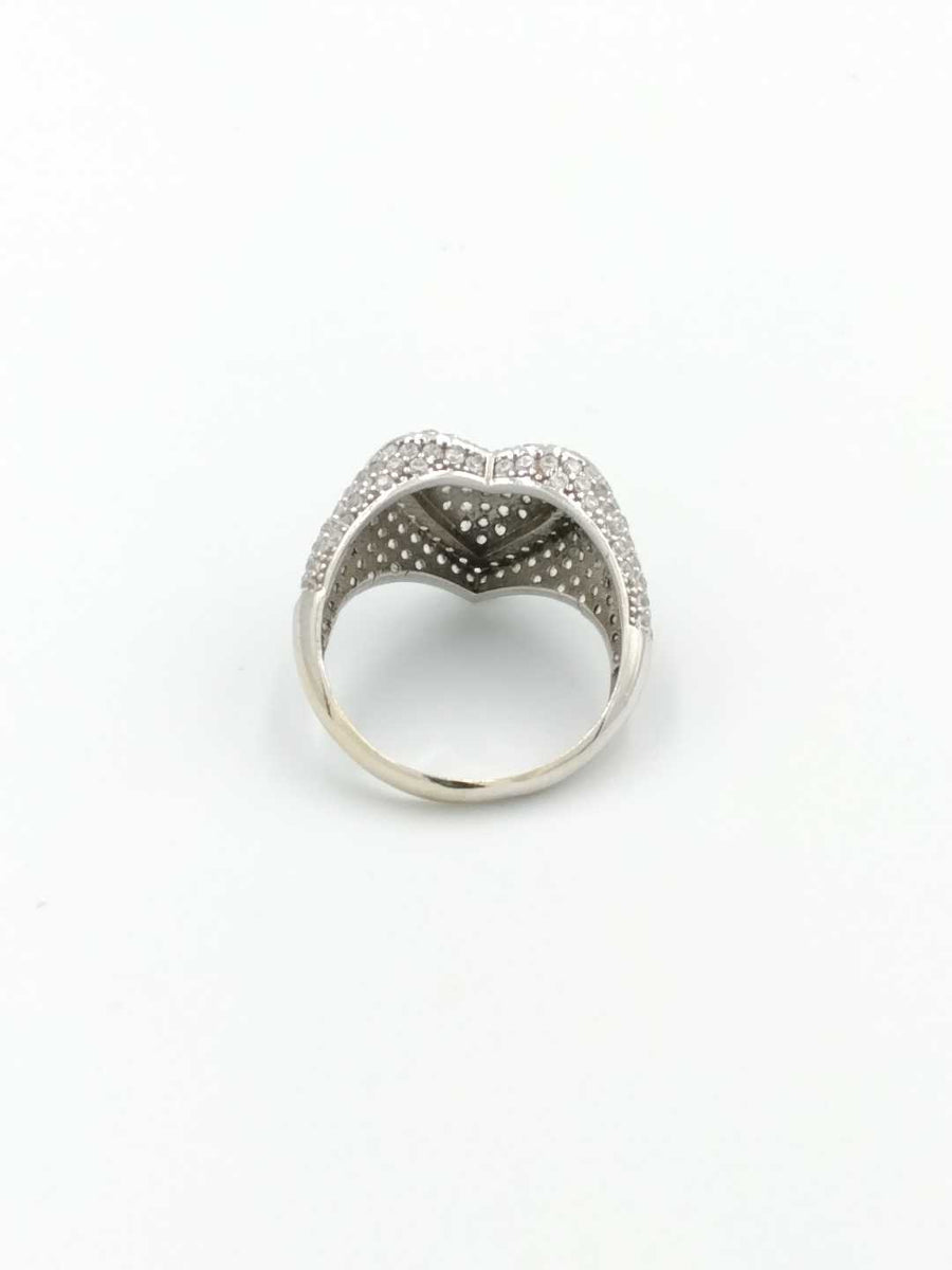 Women's Ring - White Gold 14k (.585) 5.2 grams Size 9.5