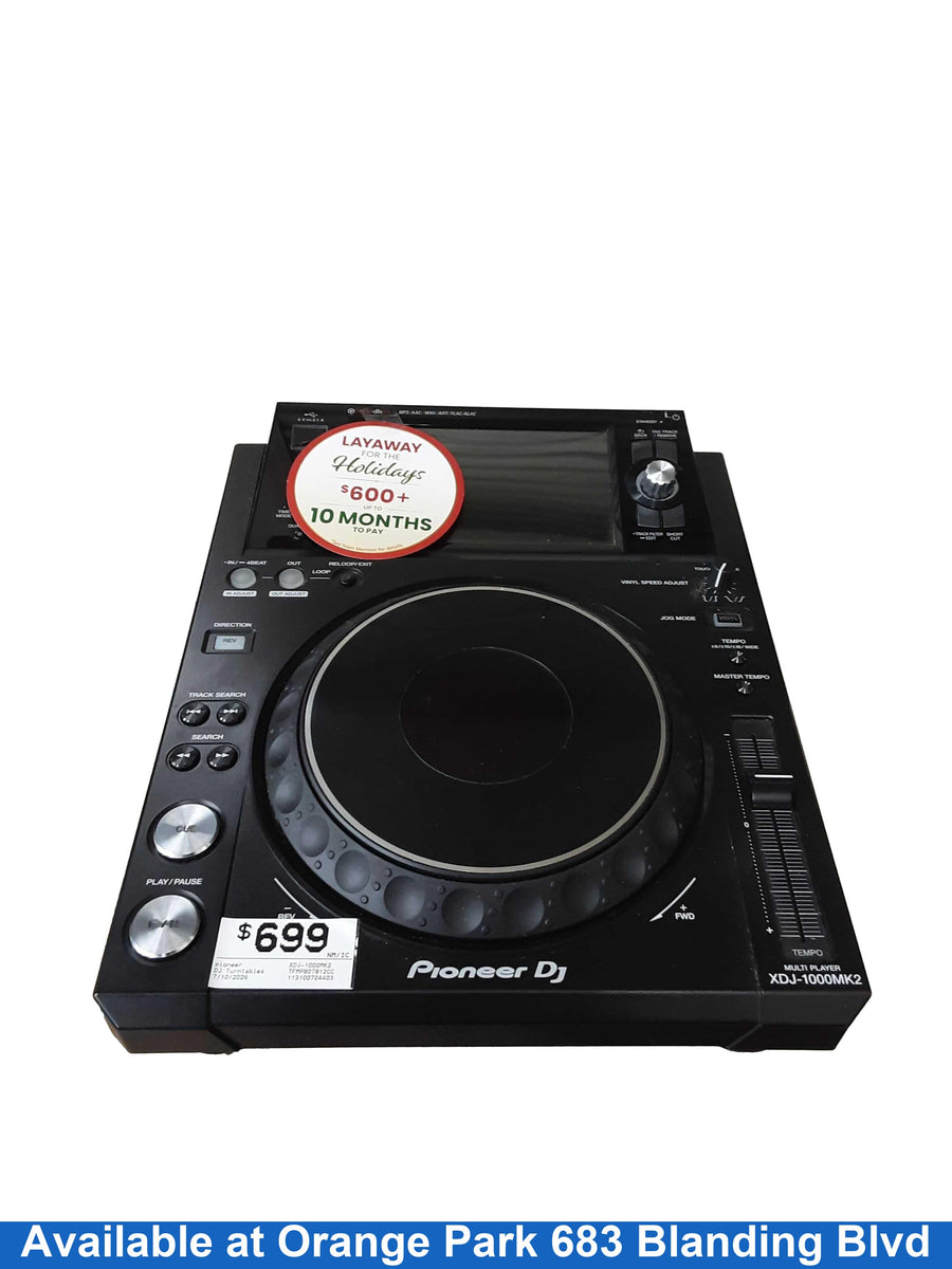Pioneer Xdj-1000mk2 Black DJ Turntable
