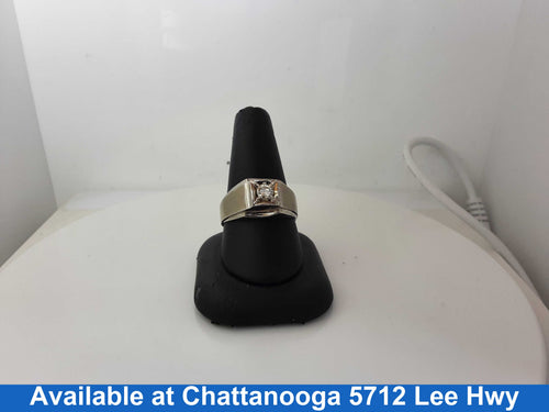 Men's Ring - White Gold 10k (.417) 5.7 grams Size 10