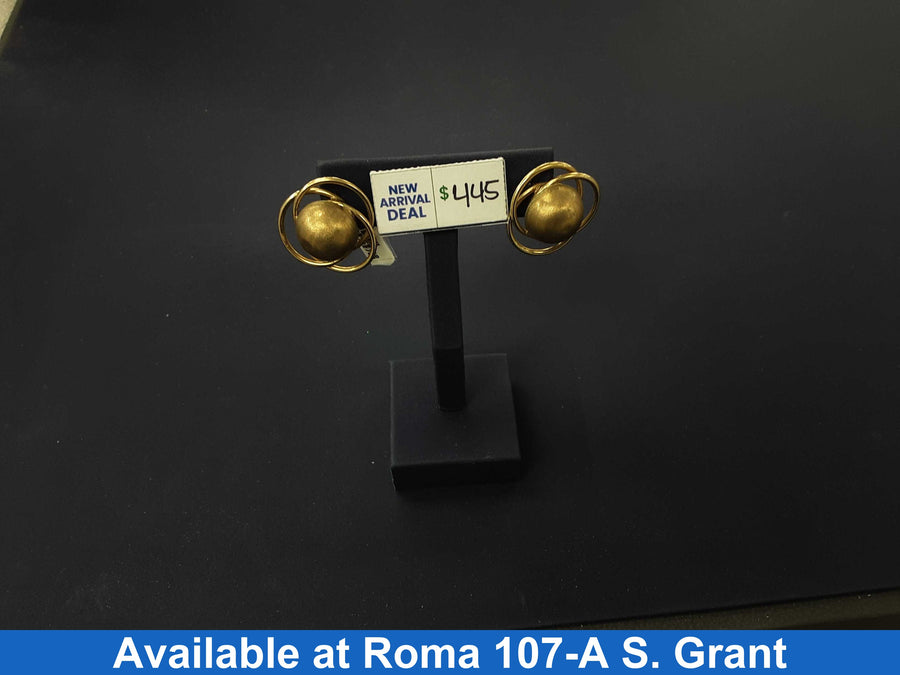 Gold Ball Earrings - Yellow Gold 10k (.417) 4.2 grams
