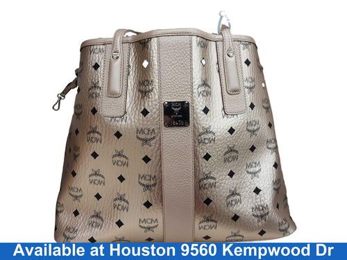 Mcm Muchen Gold Purse / Handbag