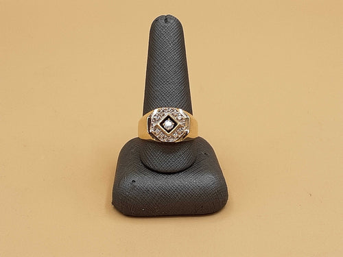 Men's Ring - Yellow Gold 14k (.585) 9.7 grams Size 11