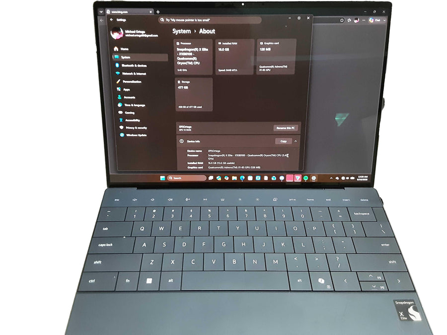 Dell Xps 13 9345 Qualcomm Snapdragon 16 Gb 500 Gb Black Laptop