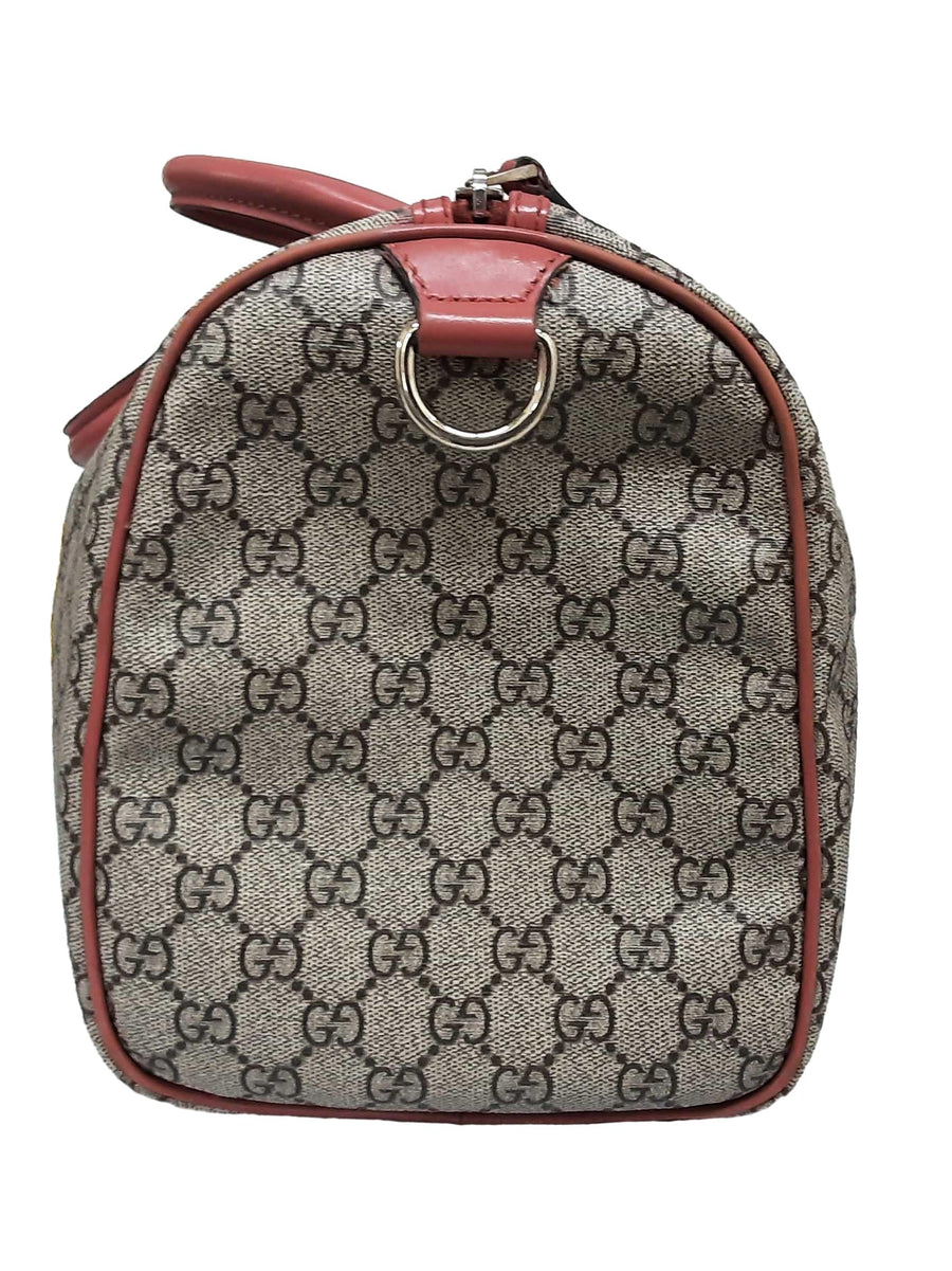 Gucci Boston Medium Signature Pink Purse / Handbag