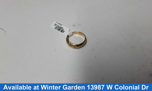 Ring - Wedding Band - Yellow Gold 14k (.585) 4 grams Size 8