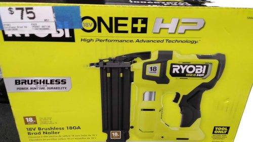 Ryobi P322 Green Cordless Brad Nailer