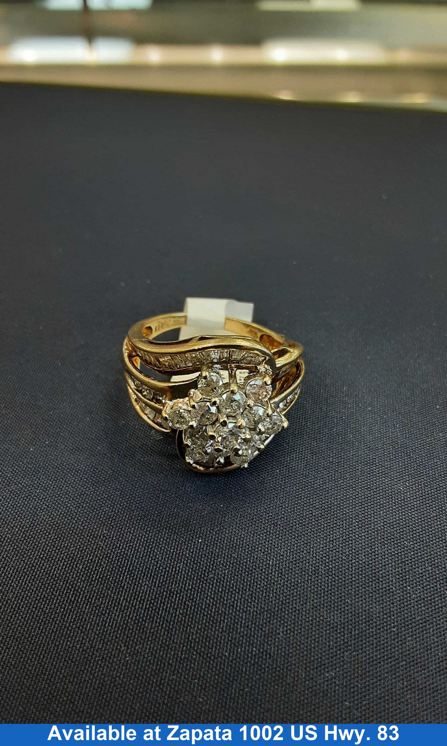 Women's Ring - Yellow Gold 10k (.417) 5.7 grams Size 10.5