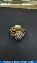 Women's Ring - Yellow Gold 10k (.417) 5.7 grams Size 10.5