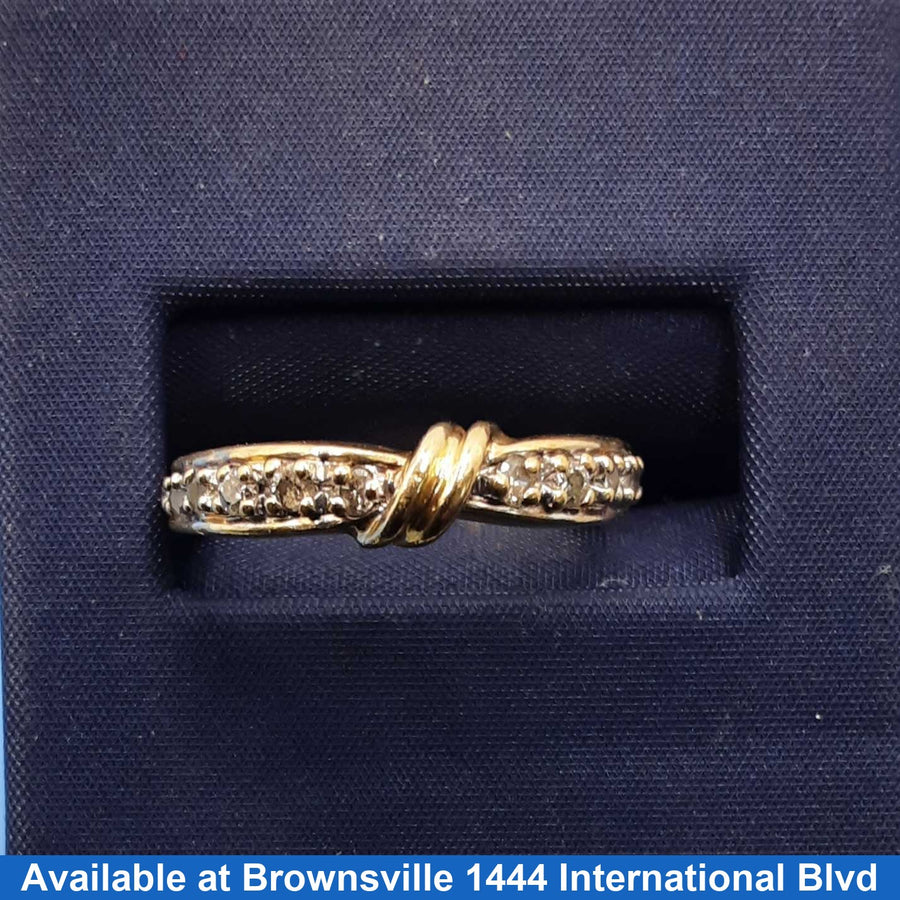 Women's Ring - Yellow Gold 10k (.417) 2.2 grams Size 20