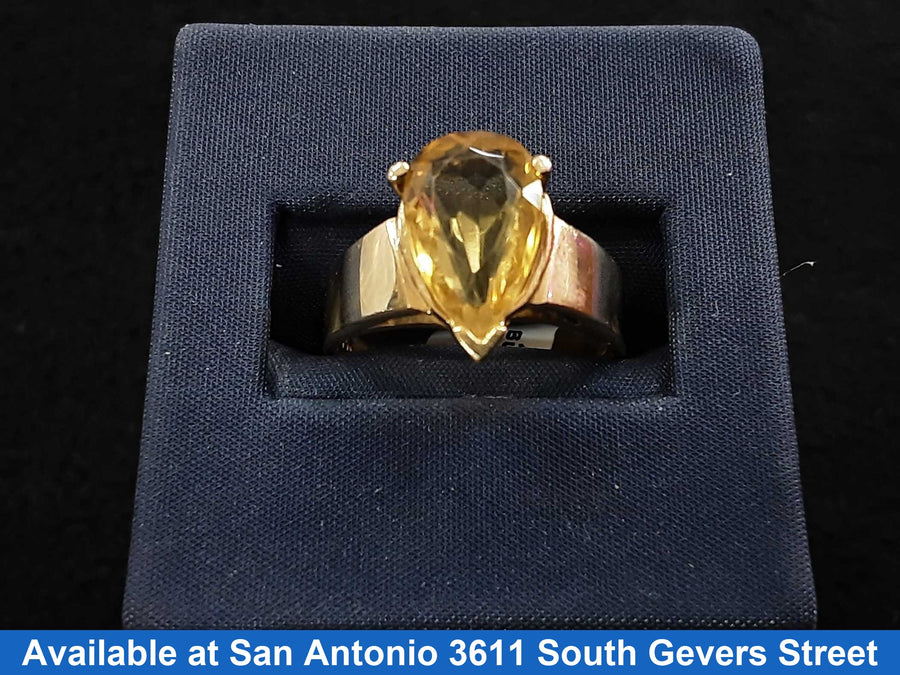 Women's Ring - Yellow Gold 14k (.585) 4.8 grams Size 20