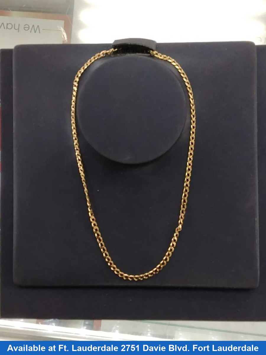 Cuban Link Chain - Yellow Gold 14k (.585) 16.4 grams 28 inch