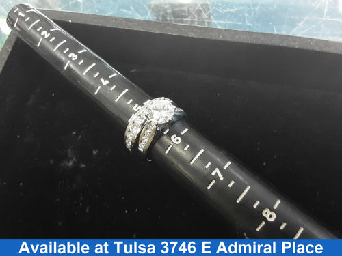Ring - Engagement Set - White Gold 14k (.585) 7.8 grams Size 5