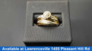 Ring - Engagement Set - Yellow Gold 10k (.417) 4.6 grams Size 3.5
