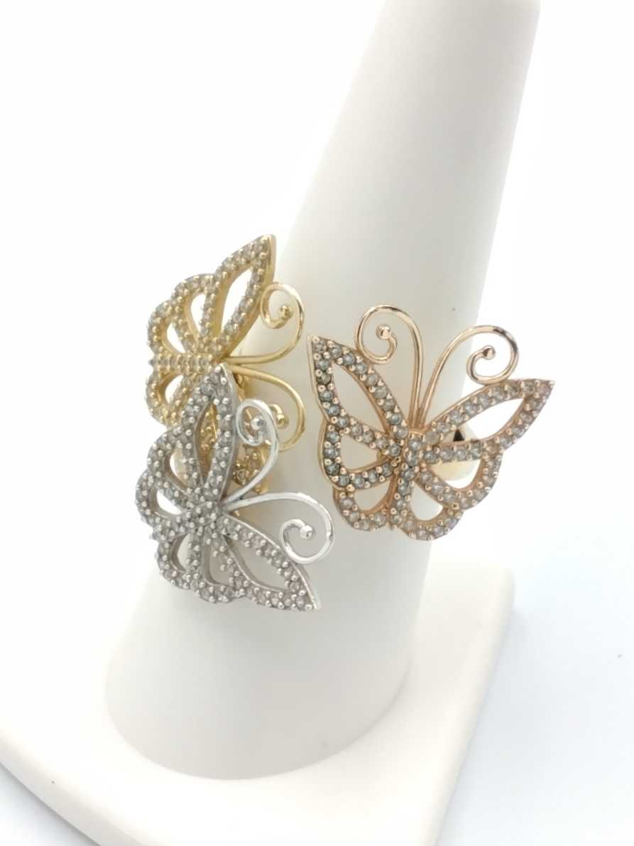 Women's Ring - Tricolor Gold 14k (.585) 6.9 grams Size 9