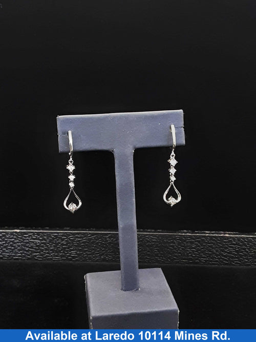 Jacket Earrings - White Gold 10k (.417) 3 grams