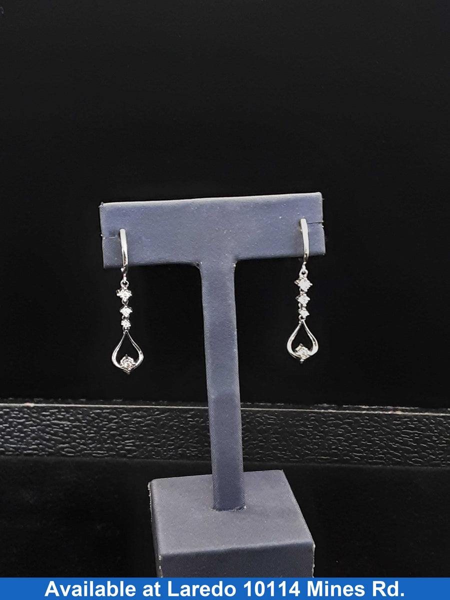 Jacket Earrings - White Gold 10k (.417) 3 grams