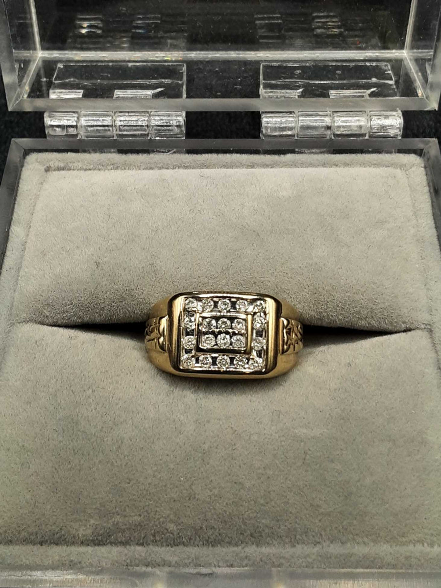 Men's Ring - Men's Diamond Statement Ring