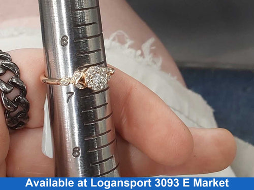 Women's Ring - Rose Gold 10k (.417) 2.2 Grams Size 7