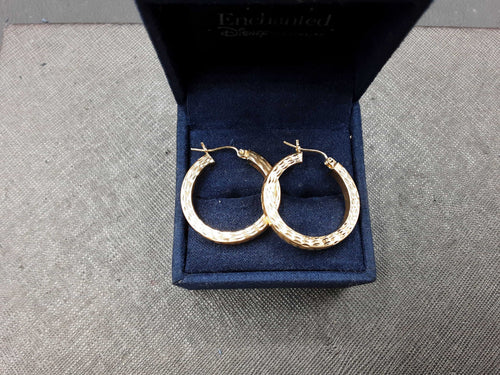 Hoop Earrings - Yellow Gold 14k (.585) 2.7 grams