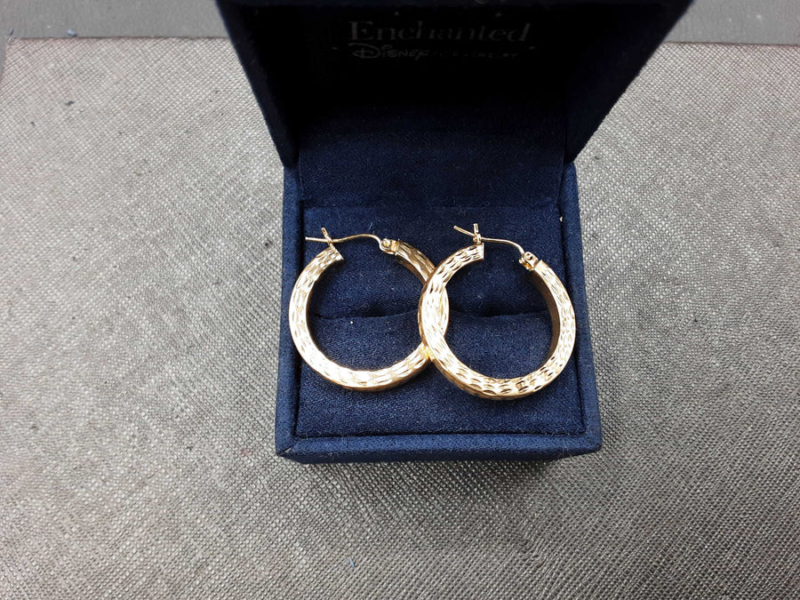 Hoop Earrings - Yellow Gold 14k (.585) 2.7 grams
