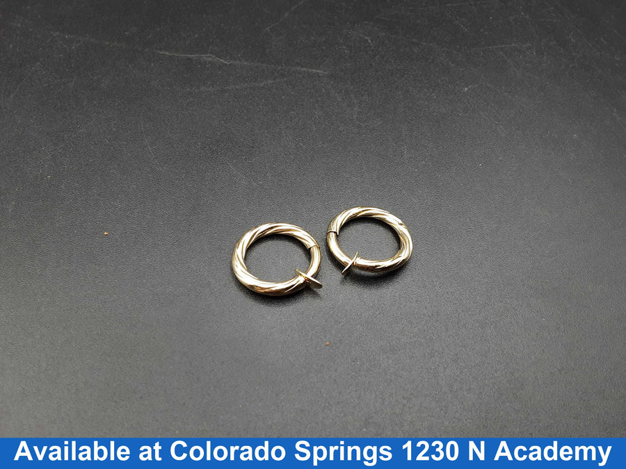 Bangle Earrings - Yellow Gold 14k (.585) 2.3 grams
