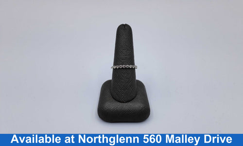 Women's Ring - Anniversary - White Gold 10k (.417) 1.6 grams Size 9