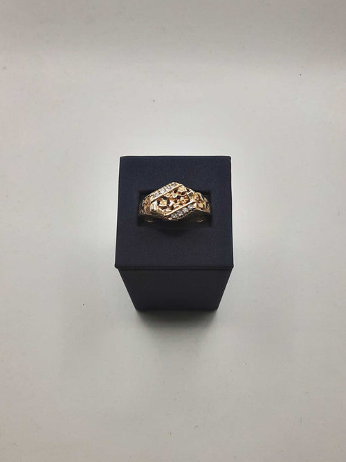 Men's Ring - Yellow Gold 10k (.417) 5.8 Grams Size 13