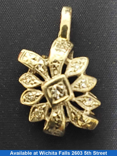 Diamond Pendant - White Gold 14k (.585) 3.2 grams