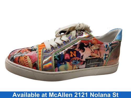 Christian Louboutin Vieira Flat Patent Oh Xtian Multi-color